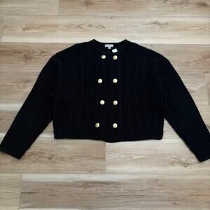 J. Crew Double-Breasted Sweater-Jacket XL